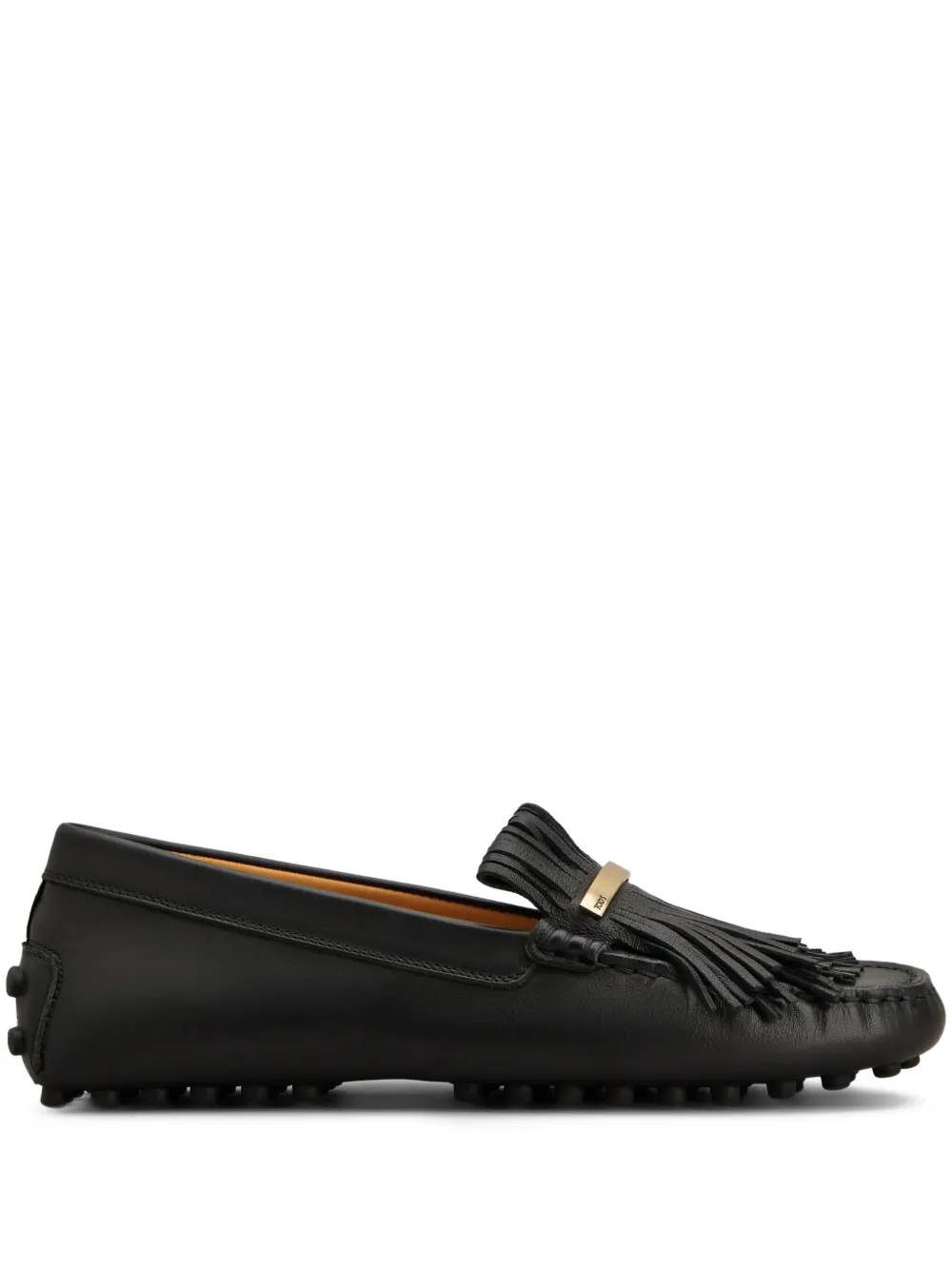 Tod's leather loafers Black