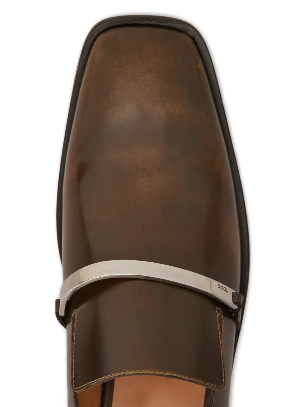 Tod's Leren loafers met streepdetail Bruin
