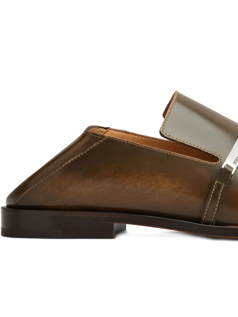 Tod's Leren loafers met streepdetail Bruin