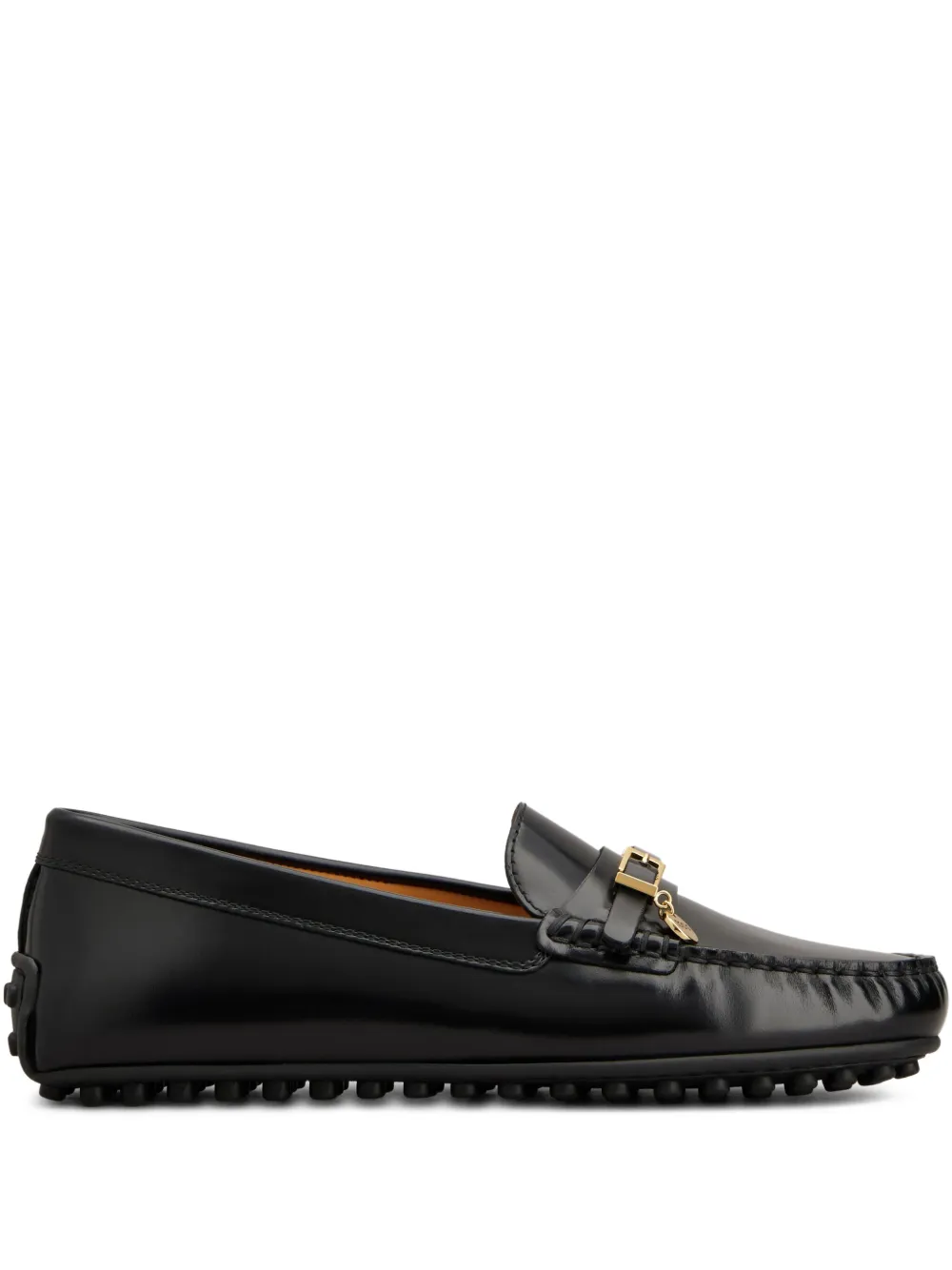 Tod's leather loafers Black