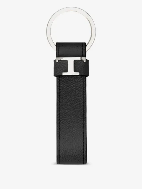 Tod's leather T-logo keyring