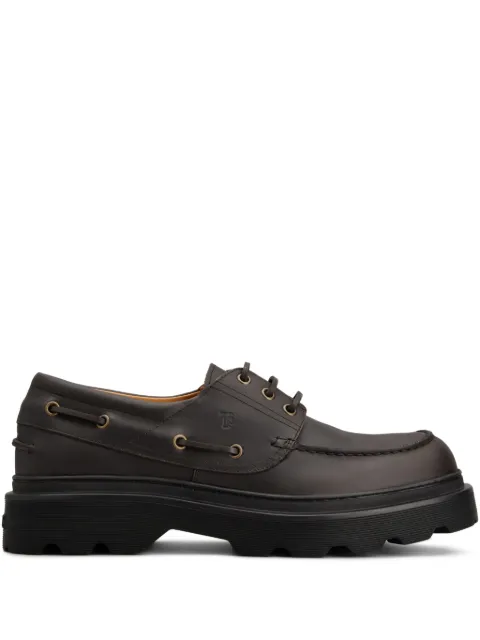 Tod's zapatos top sider de piel