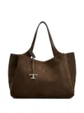 Tod's medium suede tote bag - Brown