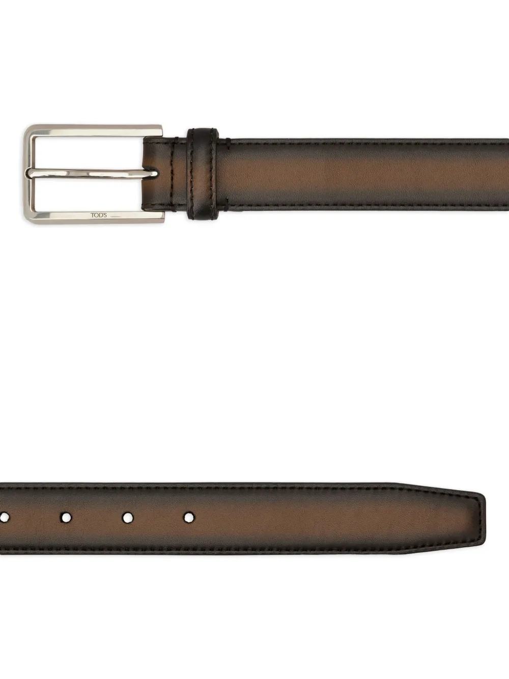 Tod's Two-tone Belt In Brown