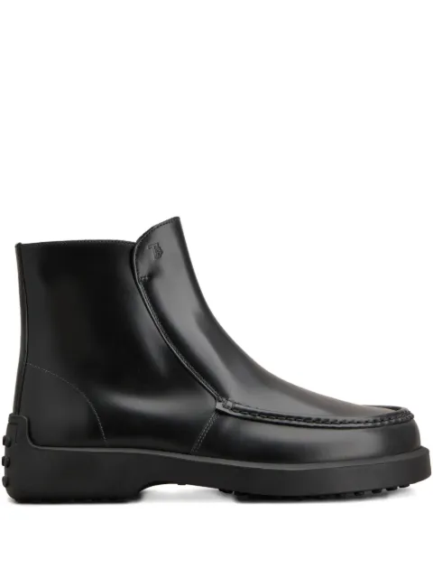 Tod's stitch-detail leather boots