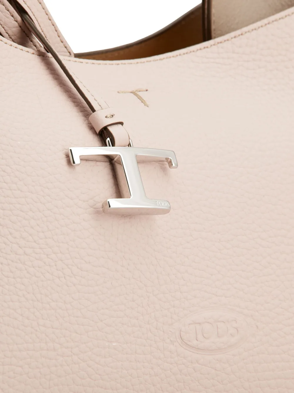 Tod's Kleine leren shopper Beige