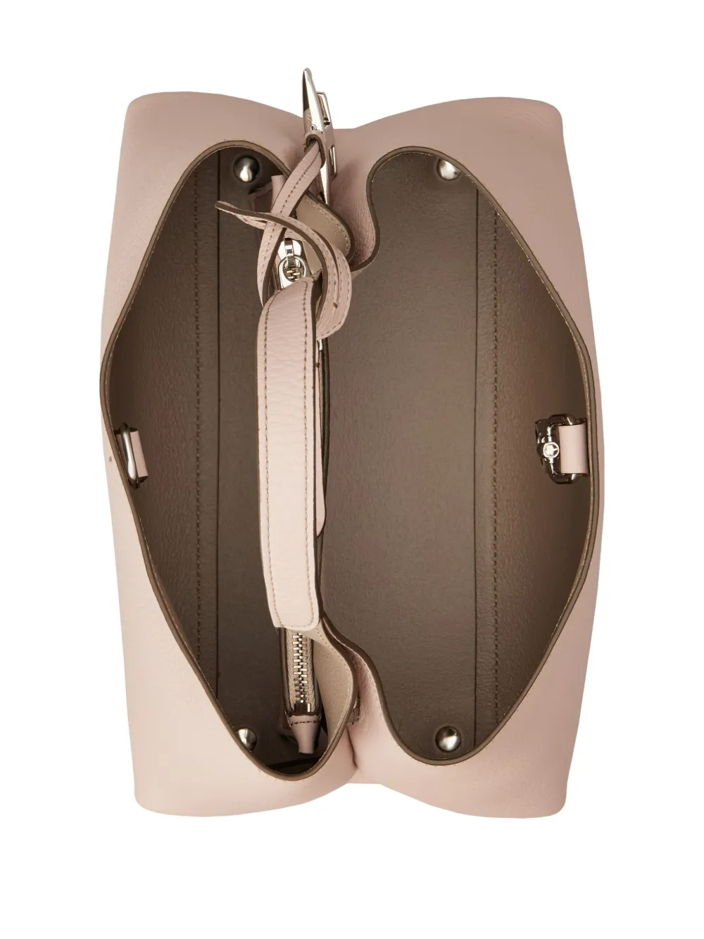 Tod's Kleine leren shopper Beige