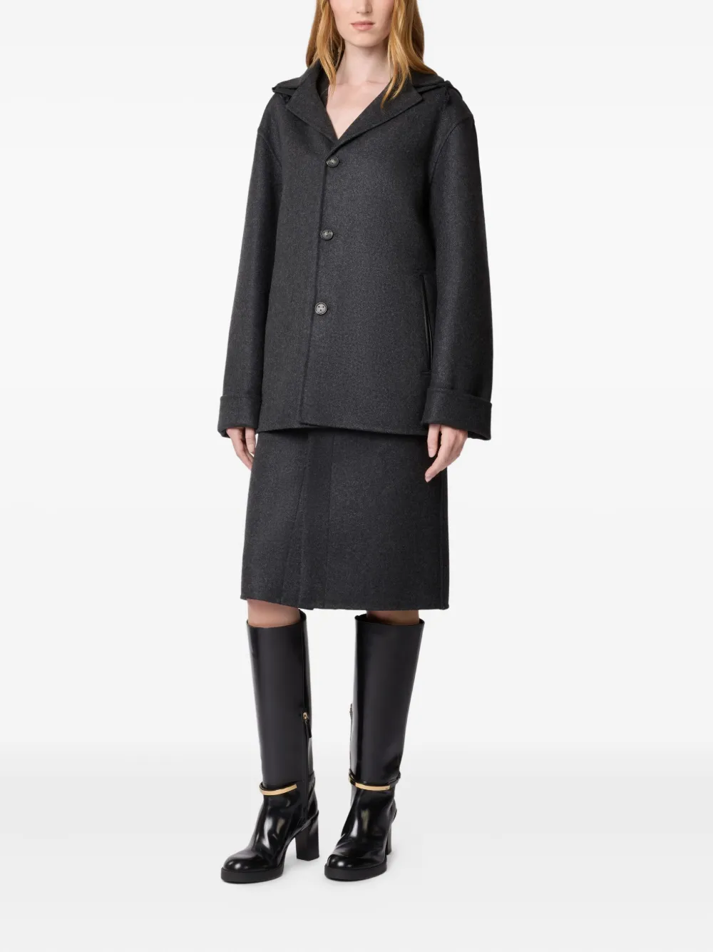 Tod's single-breasted hooded coat | Single Breasted Coats | Image 2
