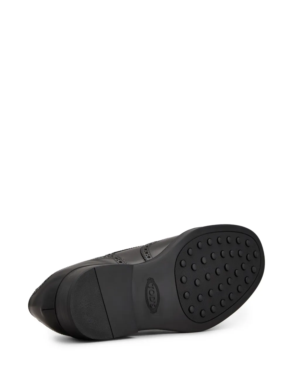 Tod's leather Derby shoes B999 BLACK