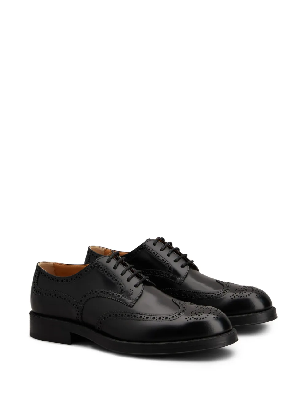 Tod's leather Derby shoes B999 BLACK