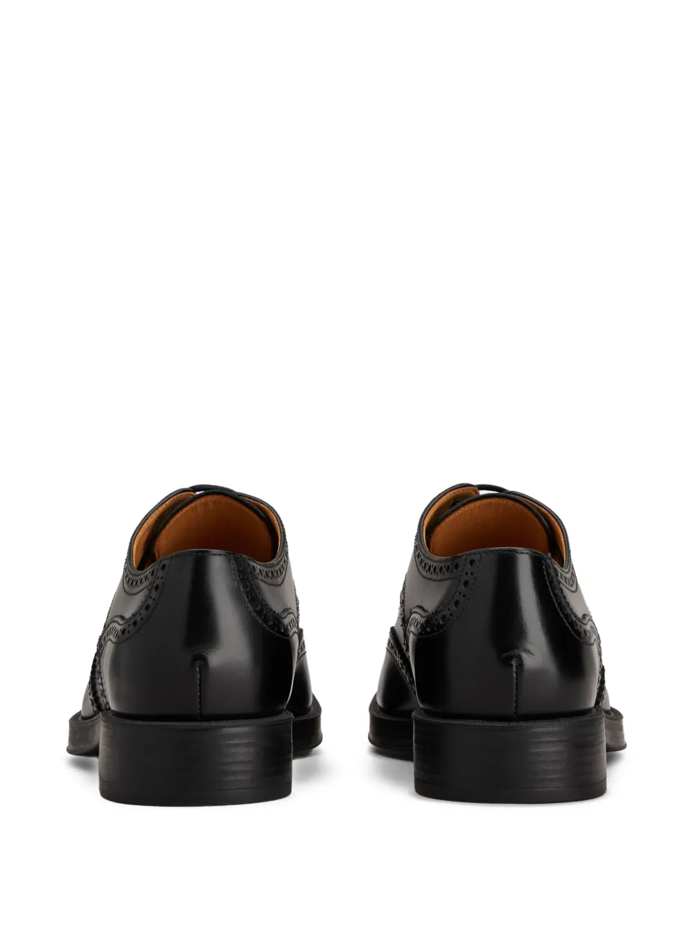 Tod's leather Derby shoes B999 BLACK