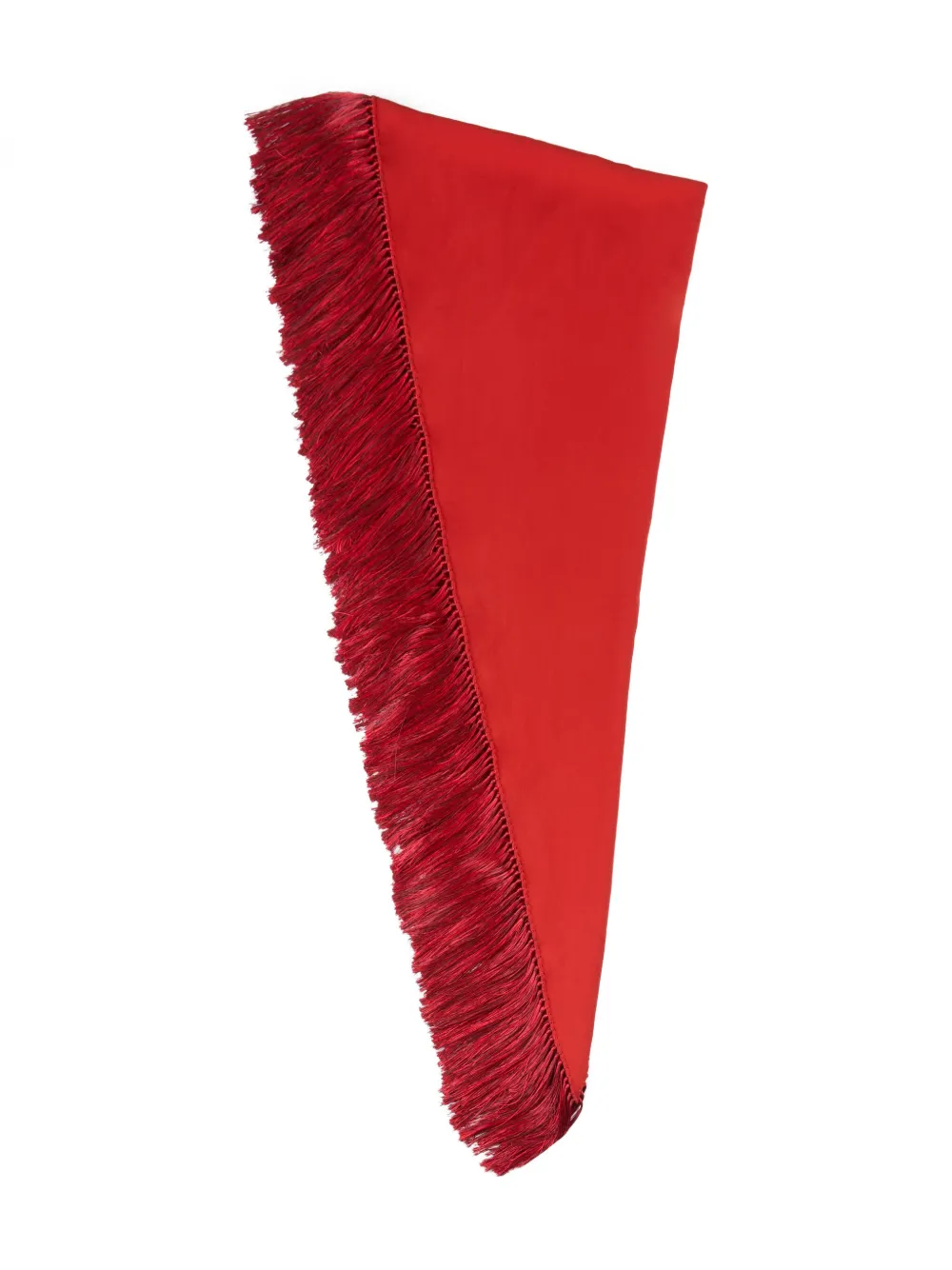 Tod's Fringed Scarf In Red