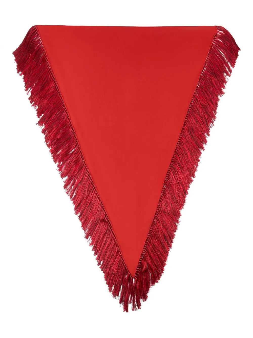 Tod's Fringed Scarf In Red