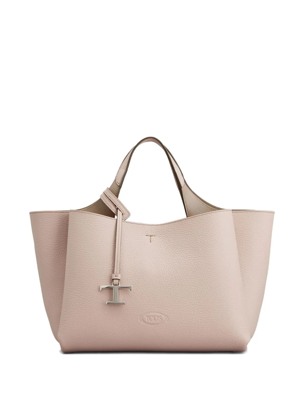 Tod's Leather Tote Bag In Neutral