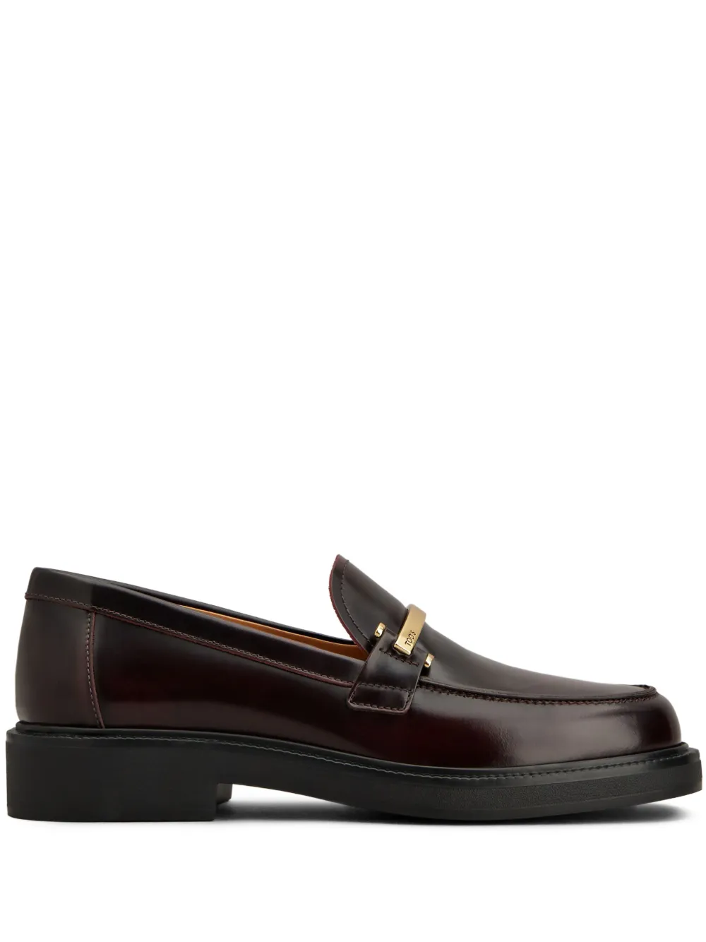 Tod's leather loafers Red