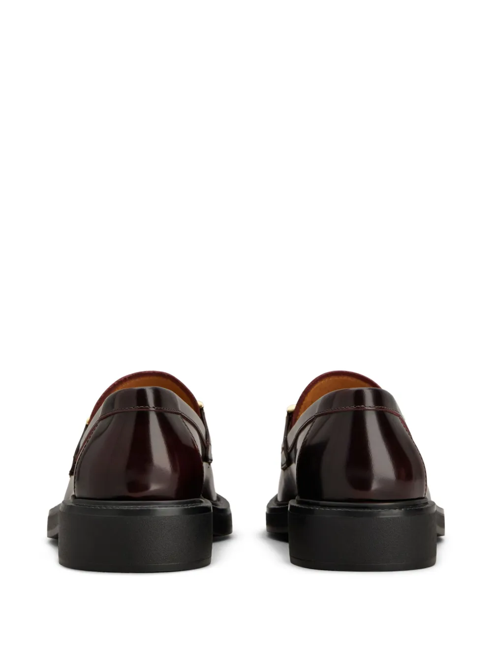 Tod's Rubber Sole Loafers Gold-tone Hardware In Brown