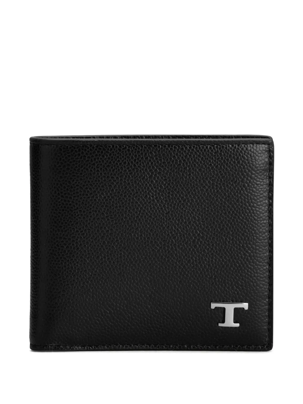 Tod's Leren portemonnee met logoplakkaat Zwart