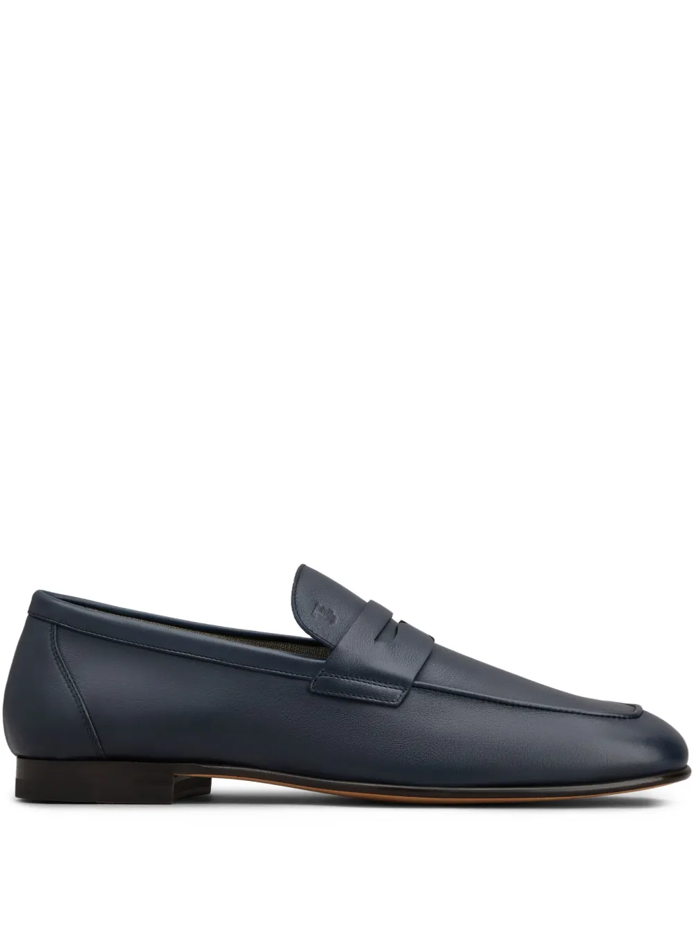 Tod's leather loafers Blue