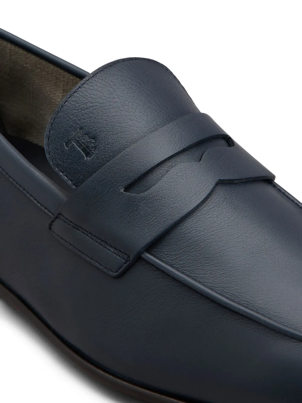 Tod's leather loafers Blue