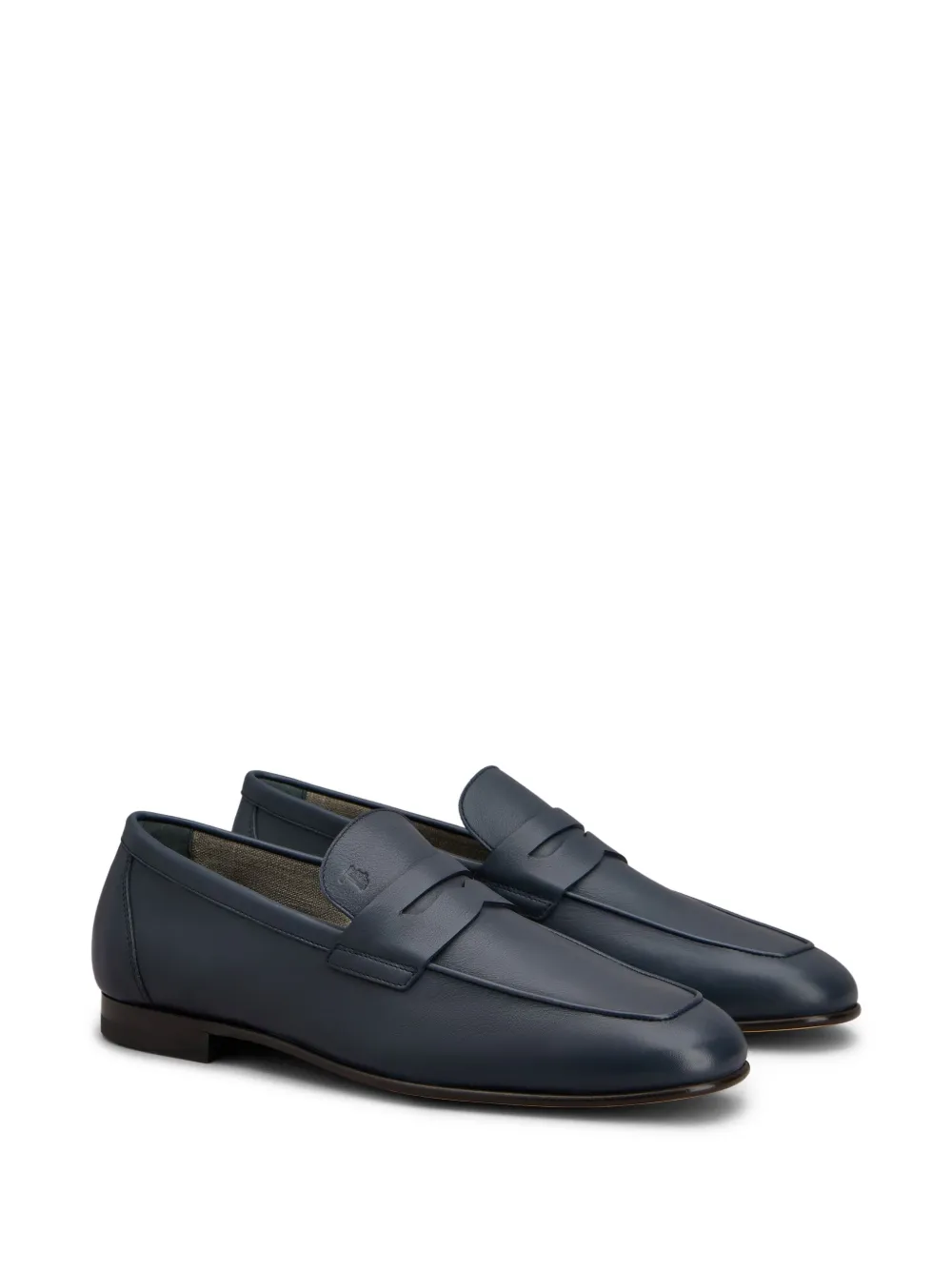 Tod's leather loafers Blue