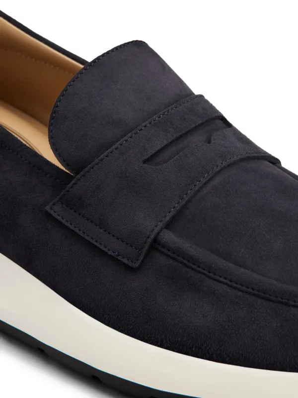 Tod's スエード ローファー | ブルー | FARFETCH JP