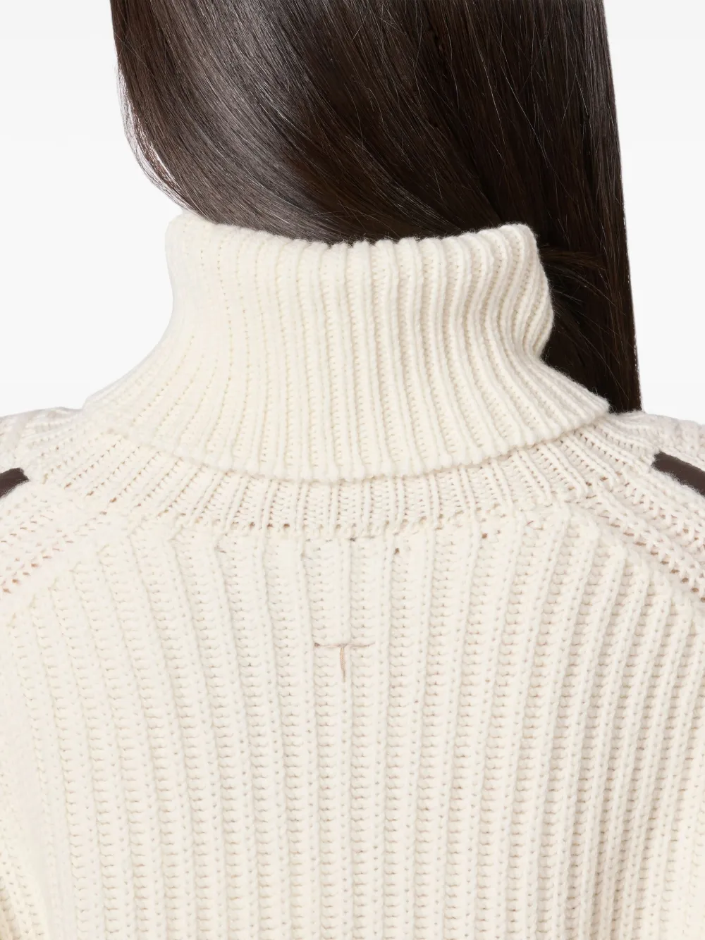 Tod's Turtleneck Sweater In Neutral