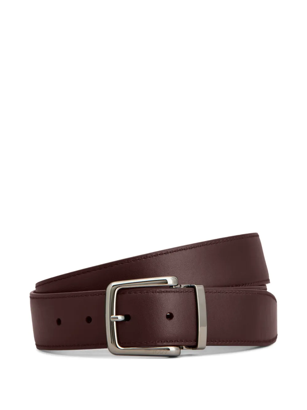 Tod's Reversible Leather Belt In Brown