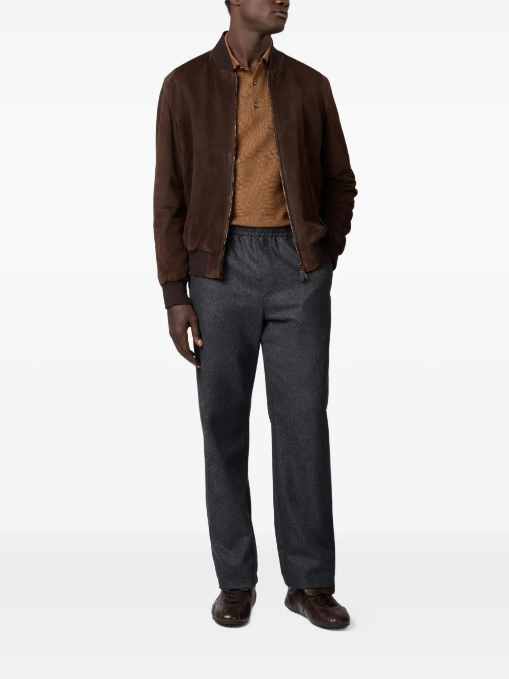 Tod's Trousers In Wool Denim With Drawstring In Black