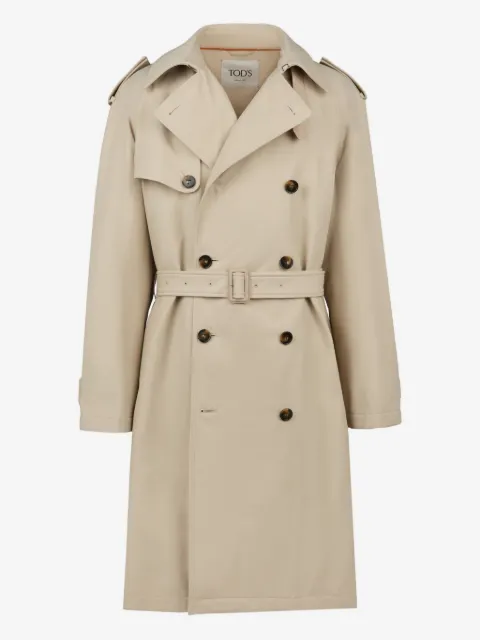 Tod's trench à taille ceinturée