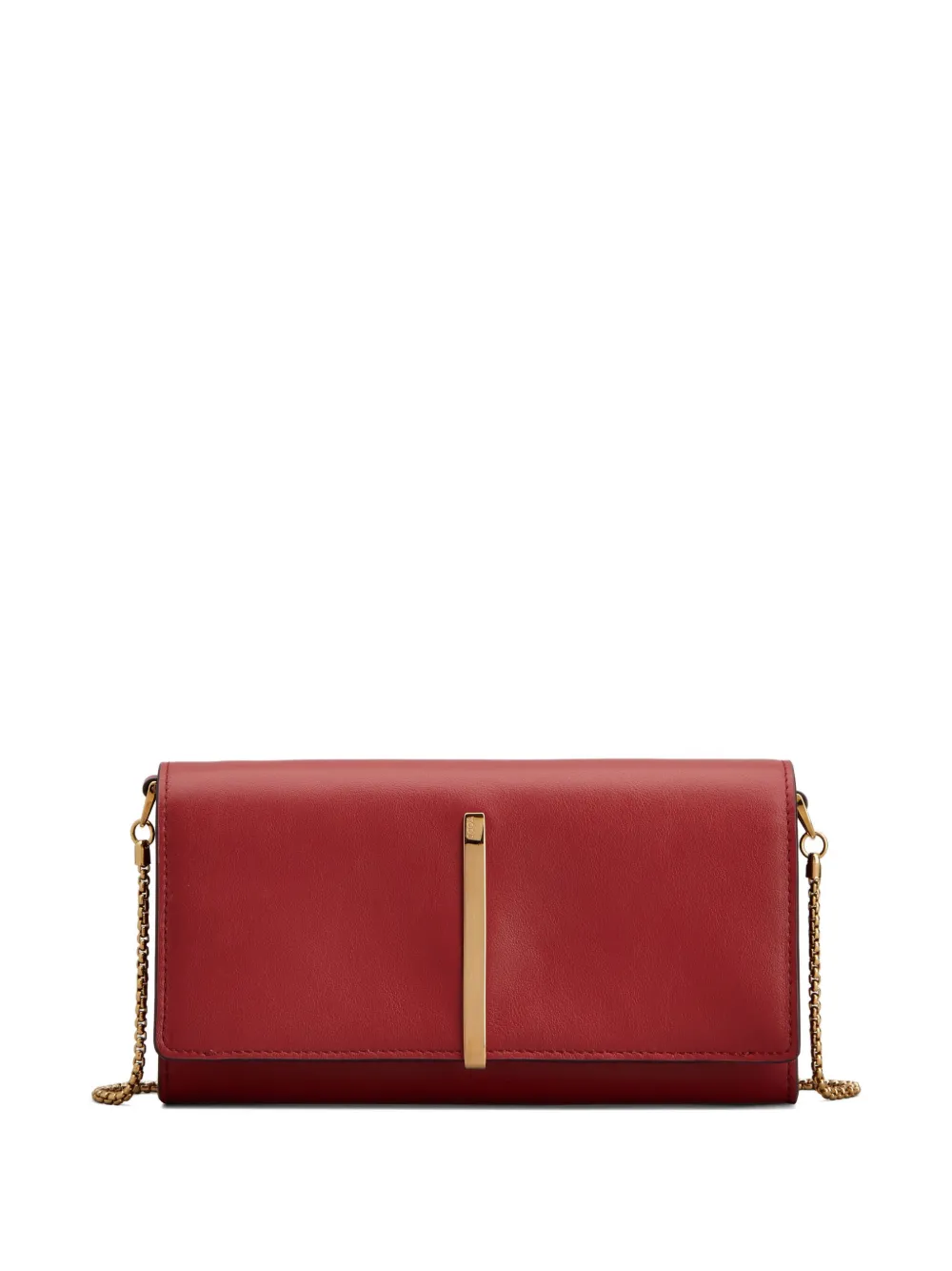 chain-strap leather wallet