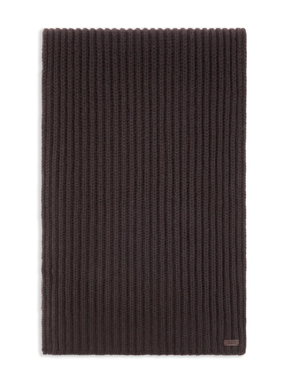 Tod's ribbed knit scarf | Brown | Image 1