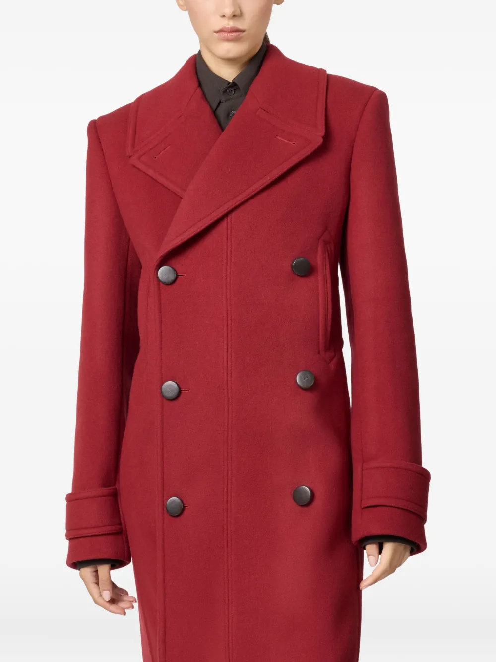 Tod's Double-breasted Coat In Animal Print