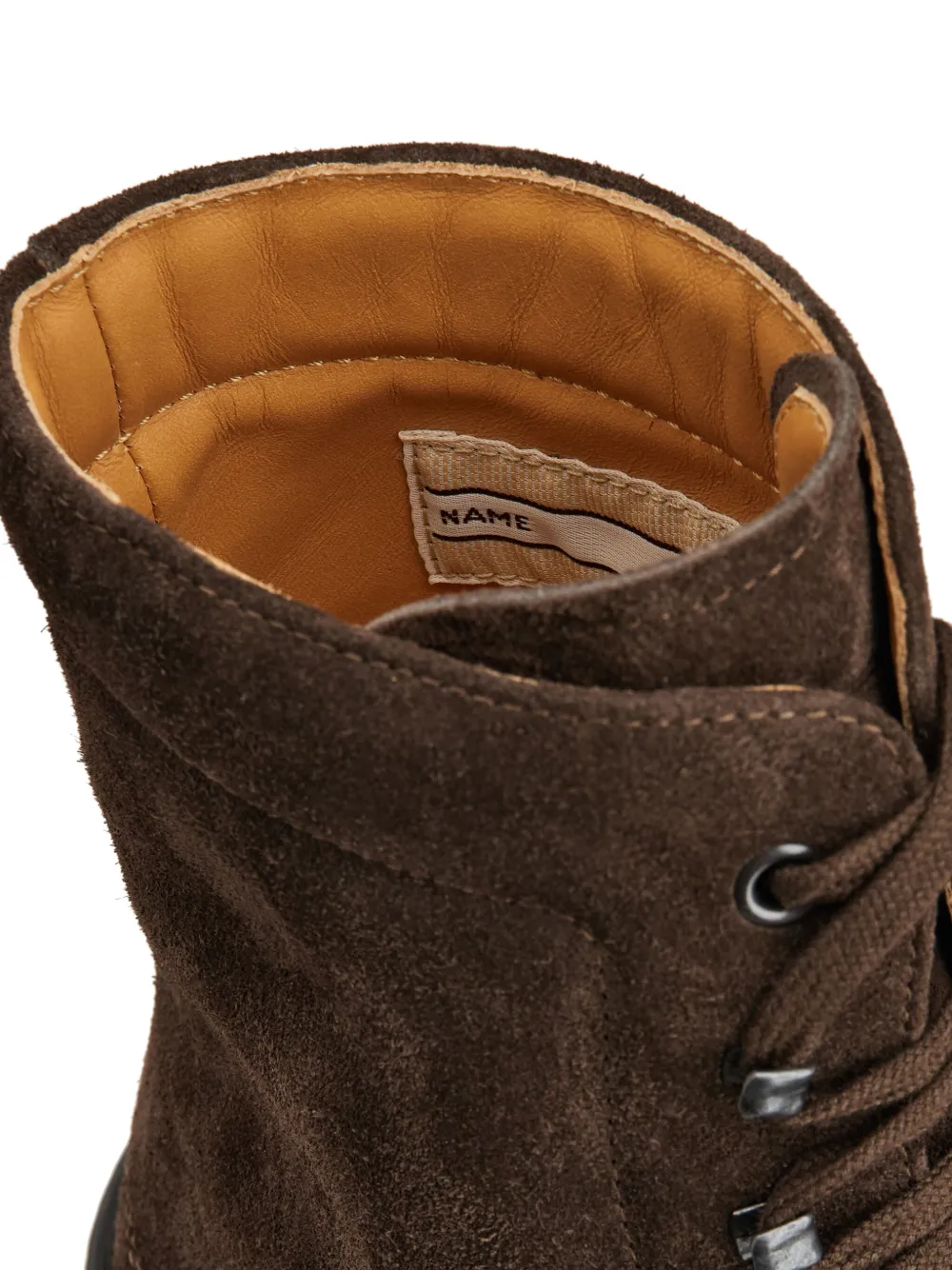 Suede Combat Boots