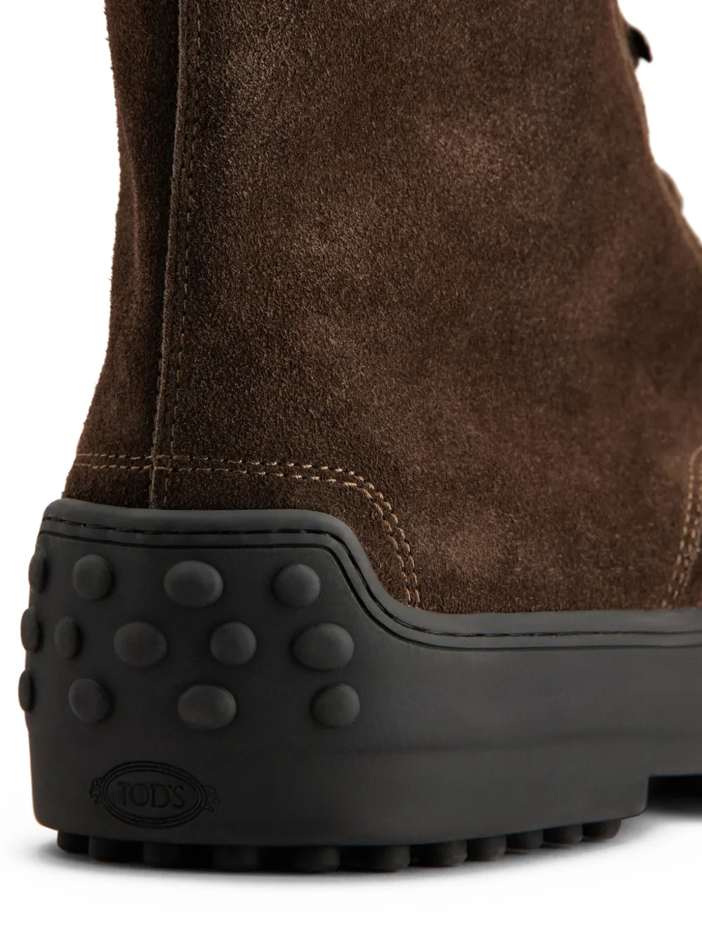 Tod's suede combat boots Brown