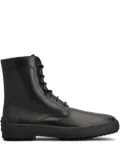 Tod's leather combat boots - Black