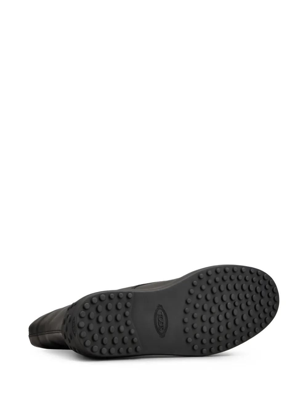 Tod's leather combat boots Black