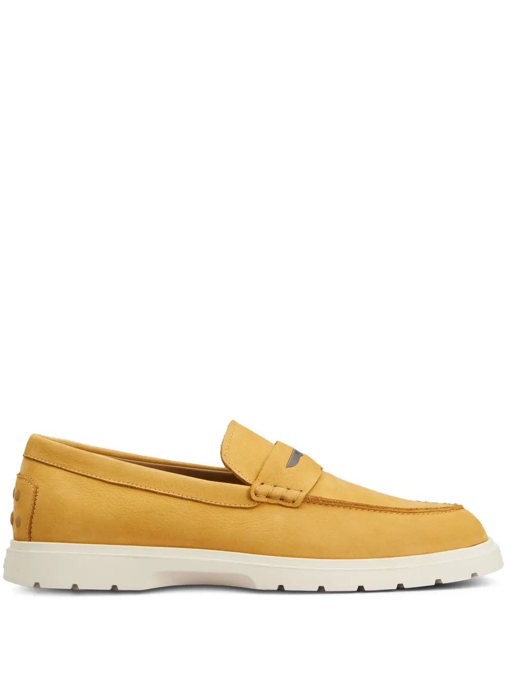 Tod's leather loafers Yellow