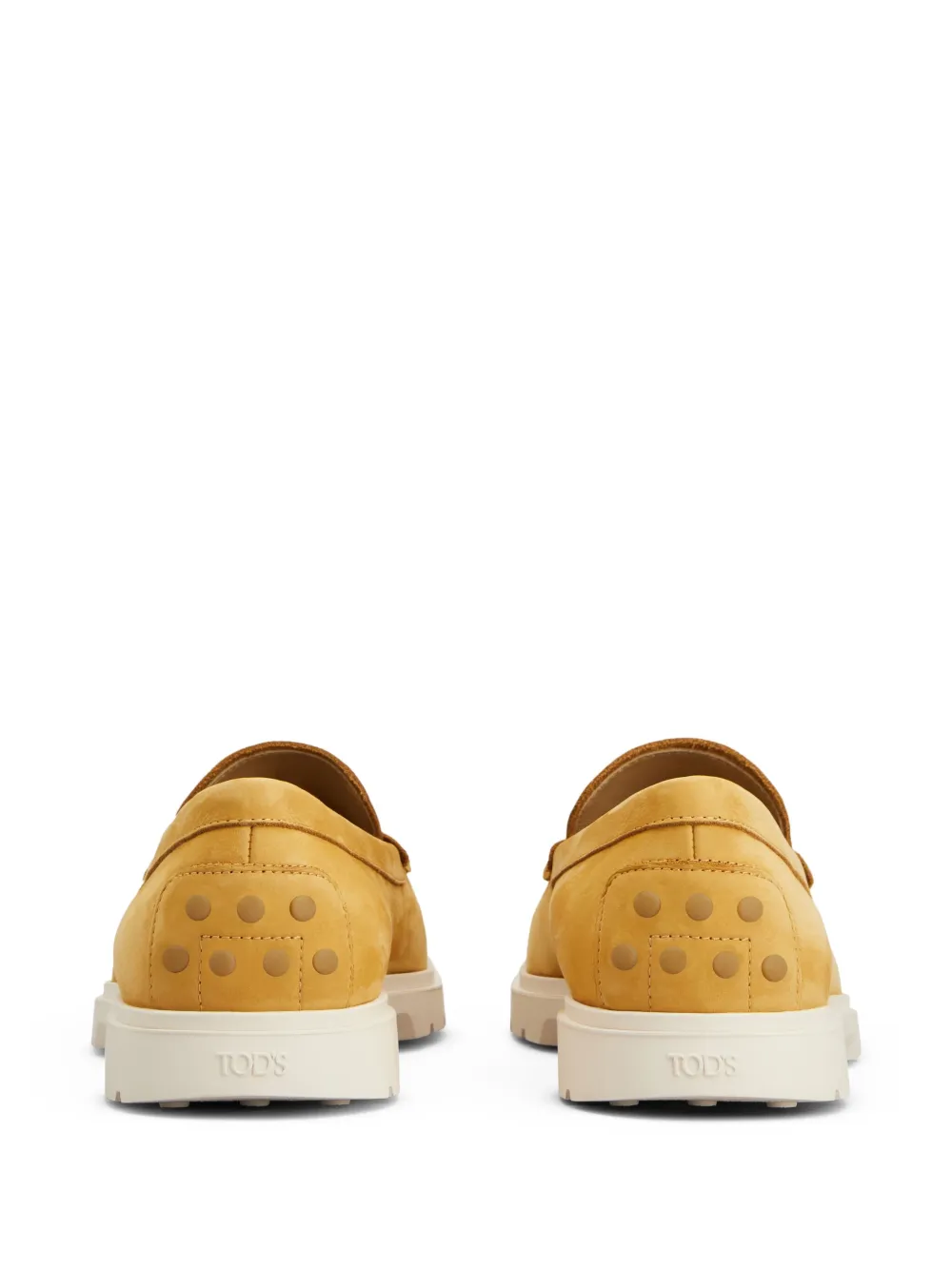 Tod's leather loafers Yellow
