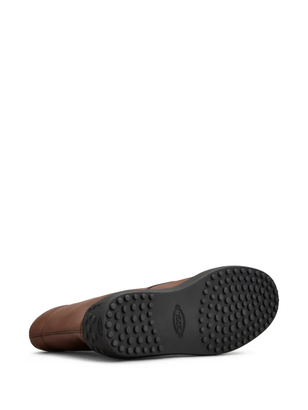 Tod's leather combat boots Brown