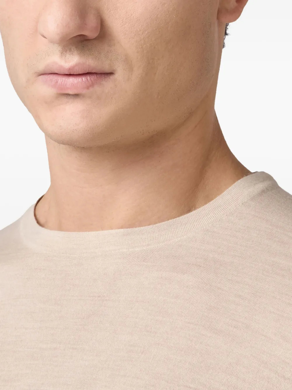 Tod's Crew-neck Long-sleeved Sweater In Neutral