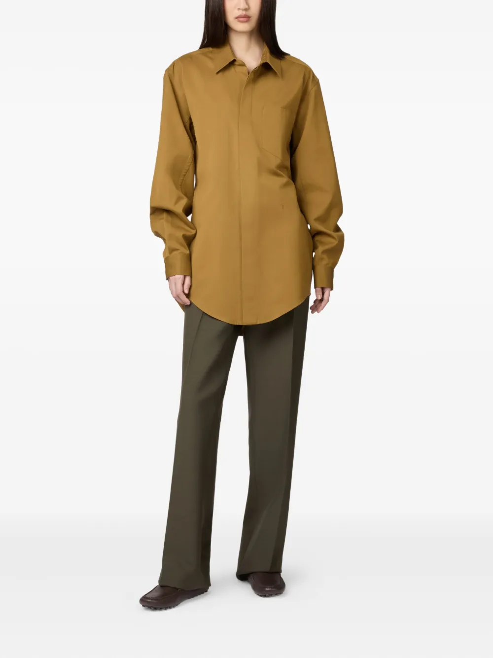 Tod's belted patch-pocket long shirt | Shirts | Image 2
