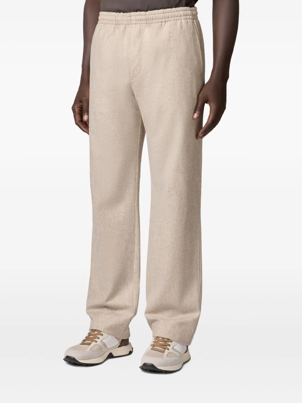 Tod's Elasticated-waistband Trousers In Neutral