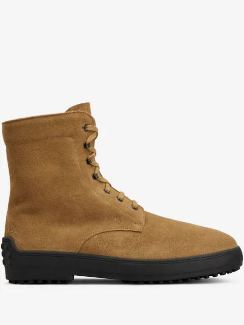 Tod's Wildlederstiefel im Military-Look