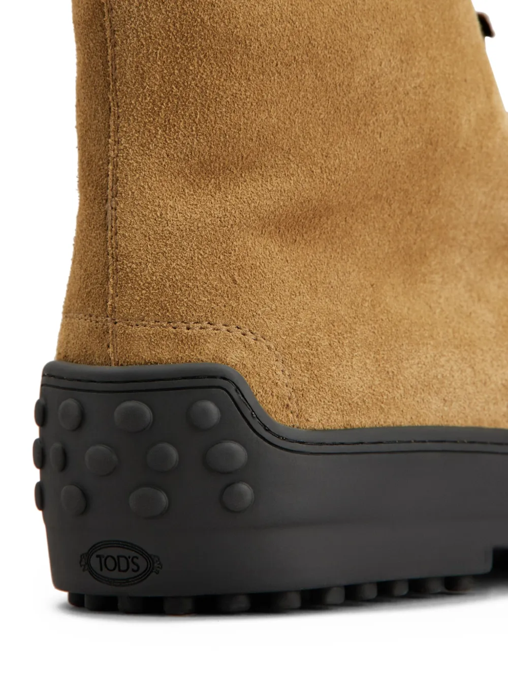 Tod's Suède combat boots Bruin