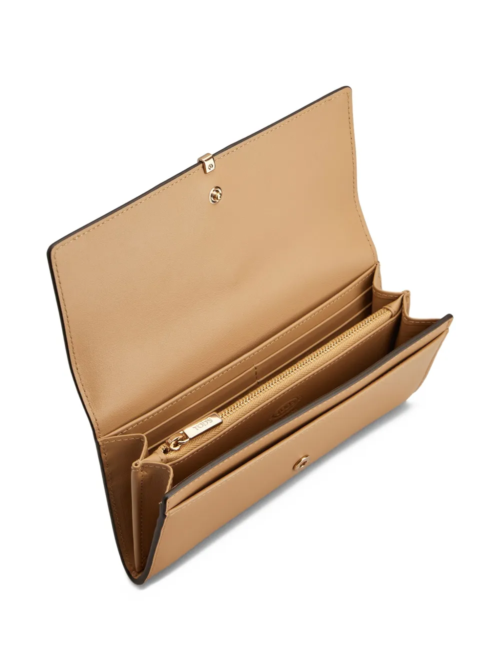 Tod's Leren portemonnee Beige