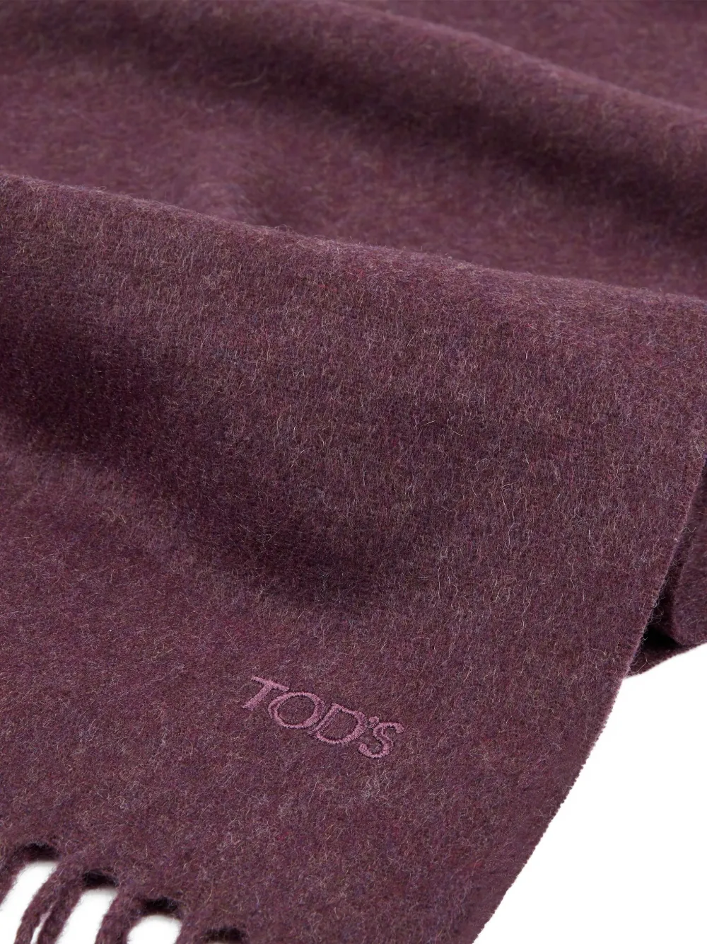 Tod's Fringed Scarf In Purple