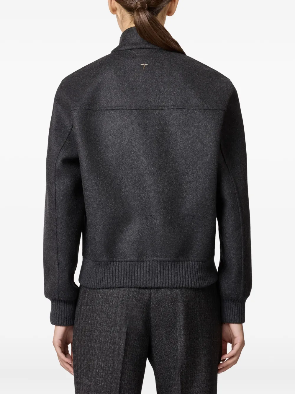  Tod's Wool Bomber Jacket - Black 