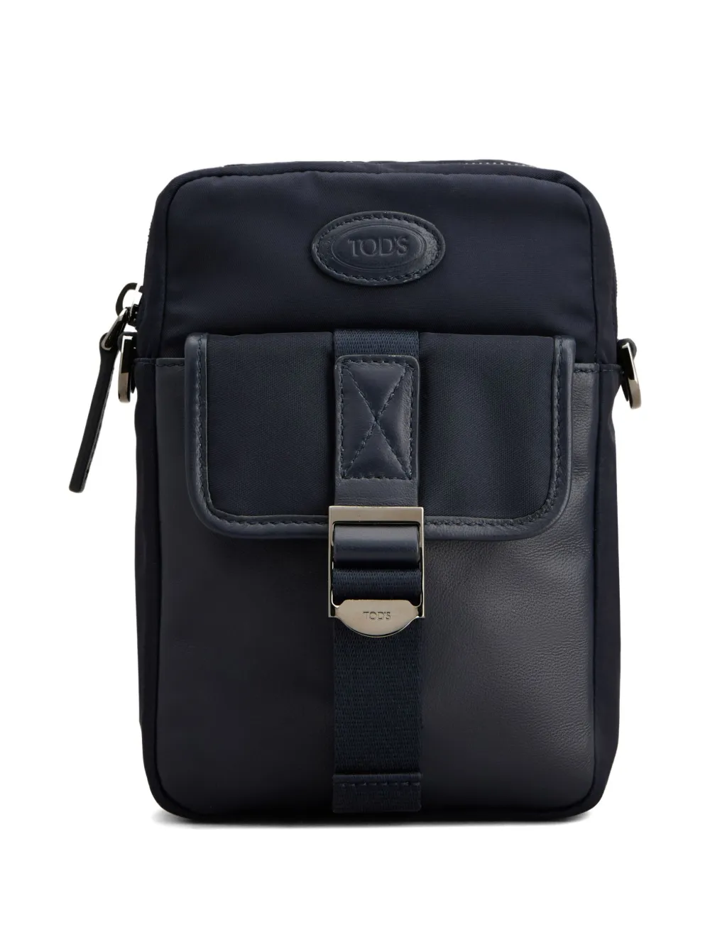 logo-appliqué messenger bag