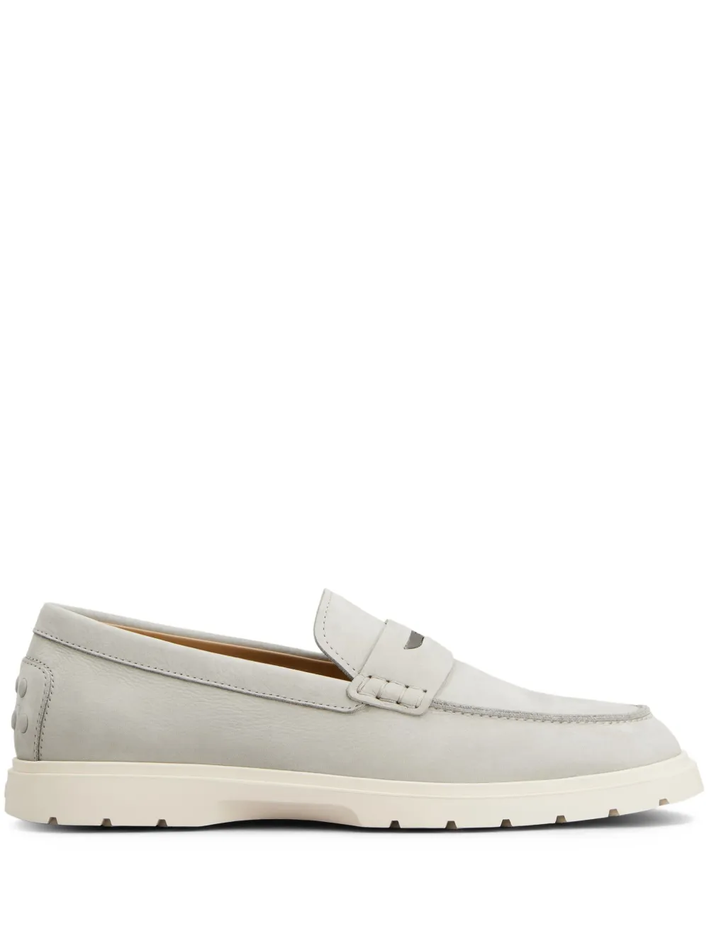 Tod's leather loafers Grey