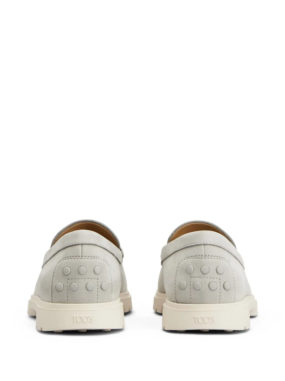 Tod's leather loafers Grey